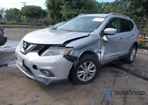 2014 Nissan Rogue Sv из США, поврежденный, VIN 5N1AT2MT6EC766991